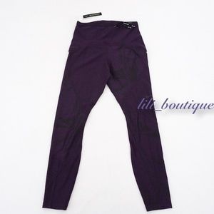 NWT Nike BV4385-525 Women Speed Tight 7/8 Training Leggings Flash Purple Black M
